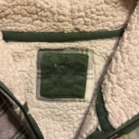 Vintage Cozy Plaid Zip Up Hoodie - Picture 2 of 3